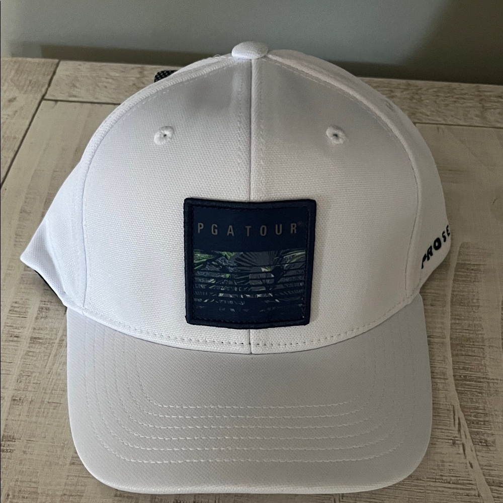 PGA Tour Palms Bright White Baseball Cap